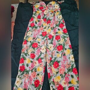 Floral Wide Leg Jumpsuit
